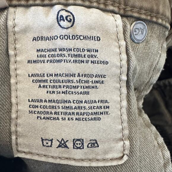 NWOT AG Farrah Skinny Ankle Coated Jeans 27 Dark Bayou Leather Look High Rise - Picture 9 of 9